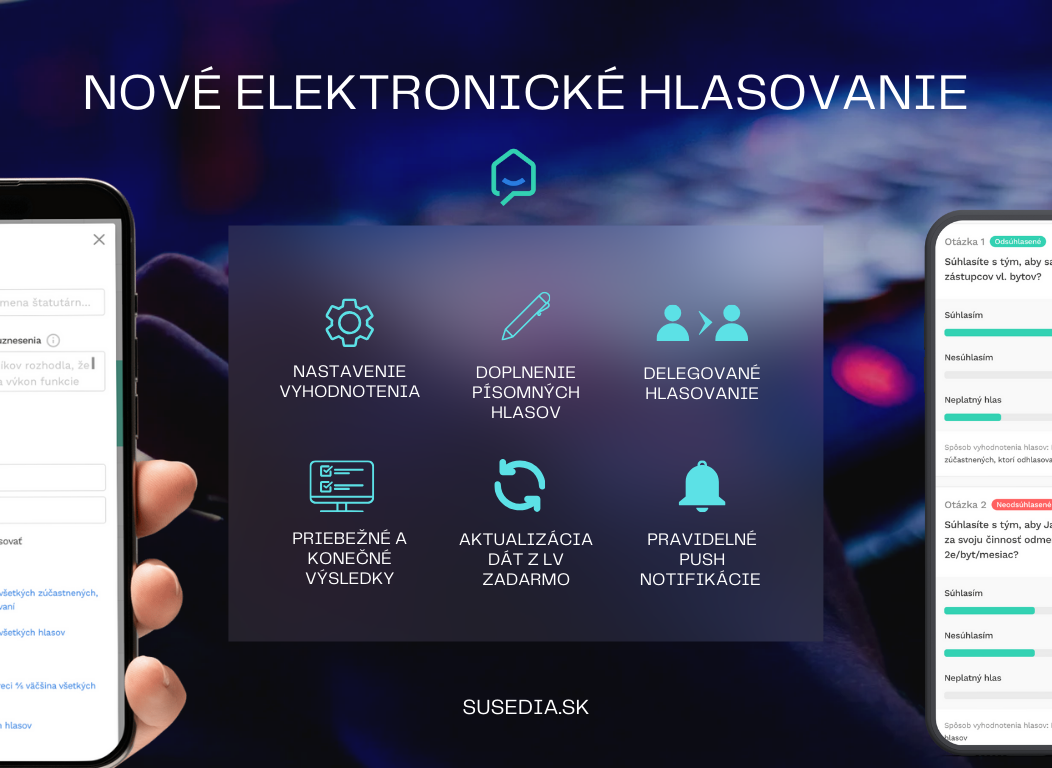 🏡 Novinky v elektronickom hlasovaní podľa novej legislatívy!
